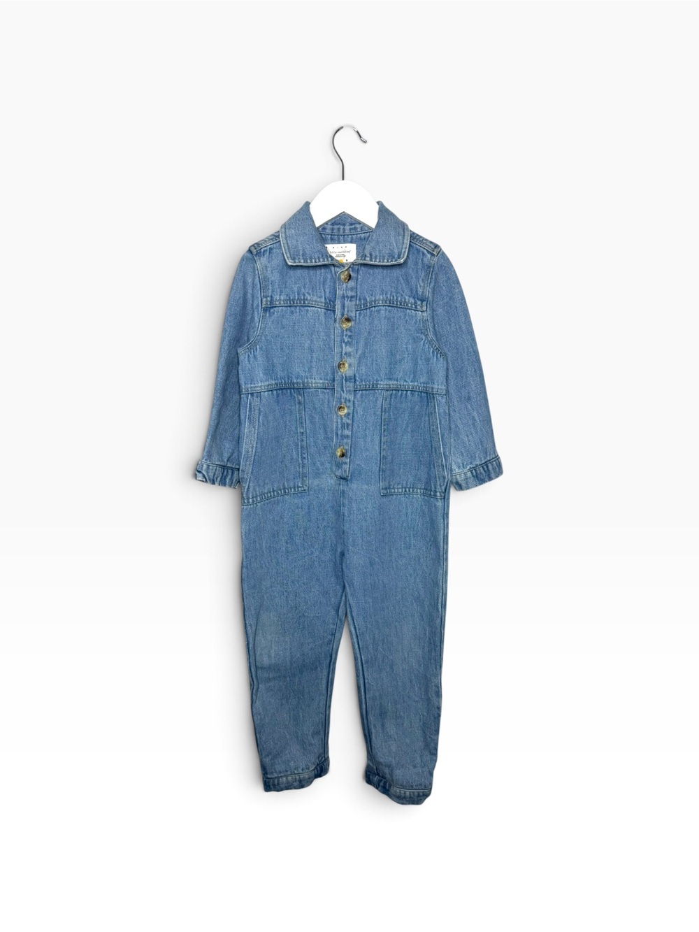 ⭐️ 5/$30 Rise Little Earthling Kids Denim Jumpsuit Romper size 2-3Y